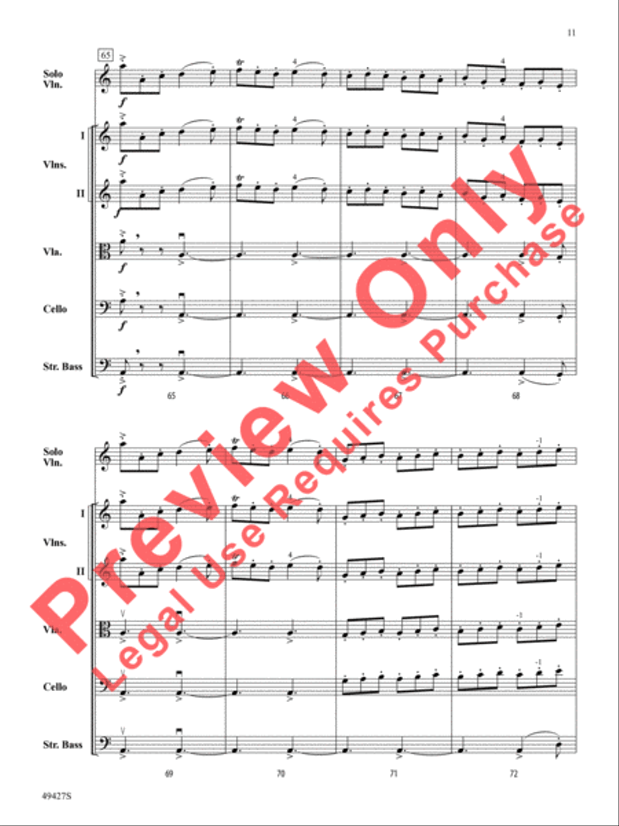 Fireball String Orchestra scores gallery preview page 12