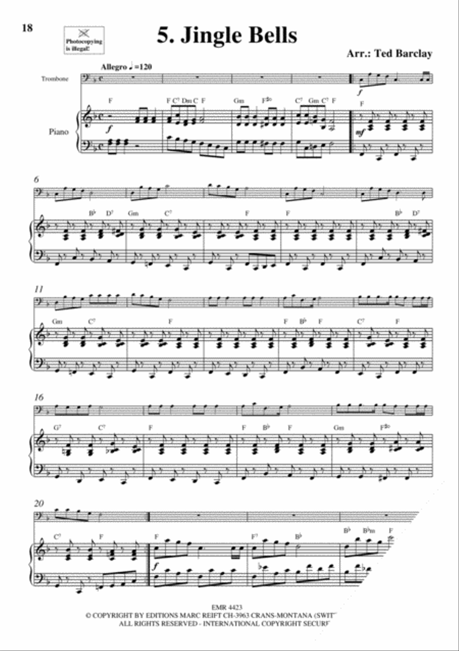10 Easy Christmas Solos Piano Accompaniment scores gallery preview page 7