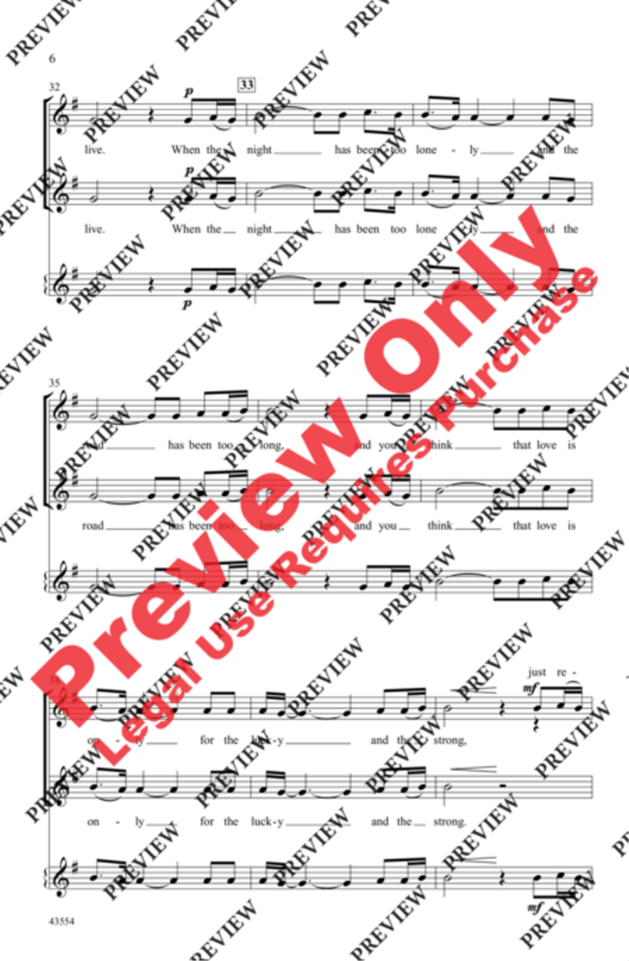 The Rose Women's Choir scores gallery preview page 6