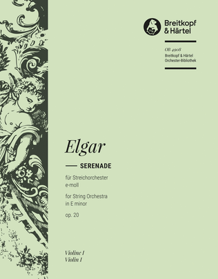 Book cover for Serenade in E minor Op. 20