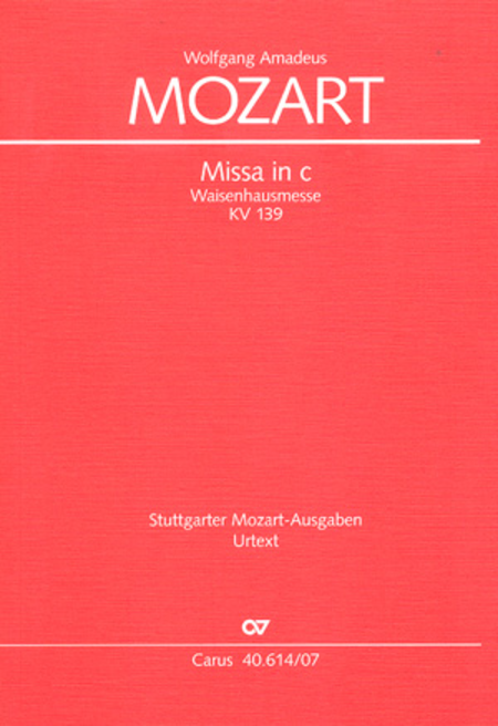 Missa in c (Mass in C minor) (Messe en ut mineur)