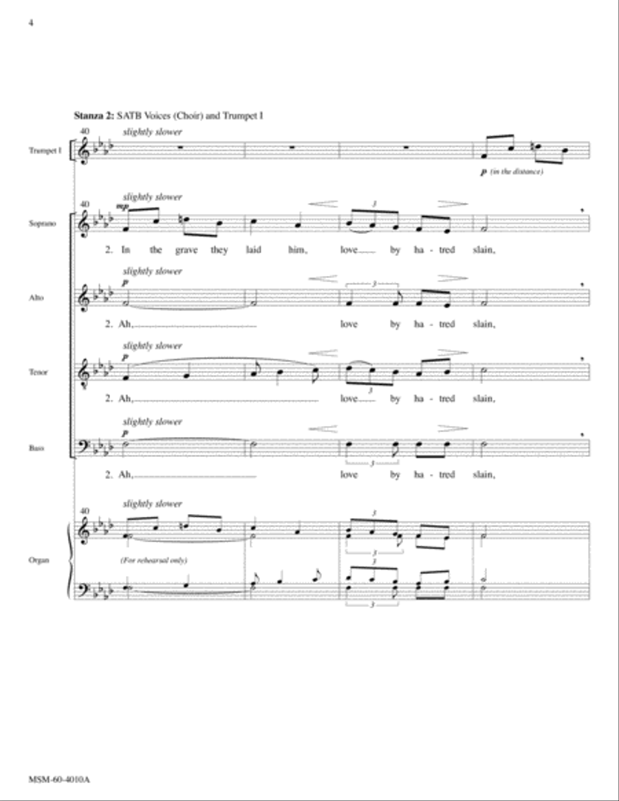 Now the Green Blade Rises Choir scores gallery preview page 4