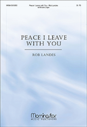 Book cover for Peace I Leave with You