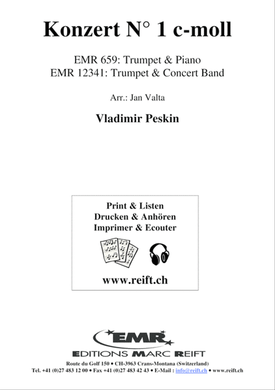 Konzert No. 1 c-moll Trumpet Solo scores gallery preview page 16