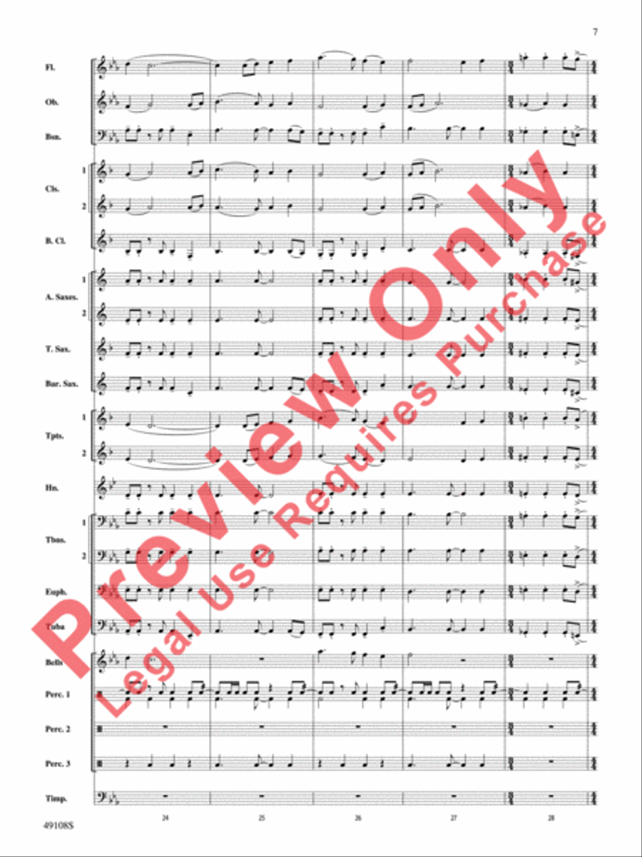 Tango for Two Left Feet Tango for Two Left Feet Concert Band scores gallery preview page 8