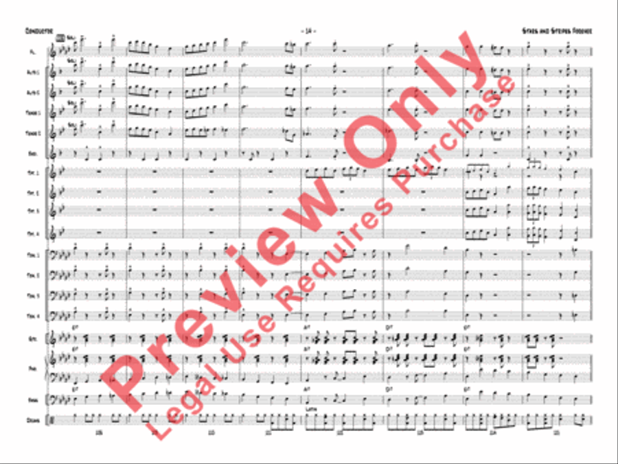Stars and Stripes Forever Jazz Ensemble scores gallery preview page 18