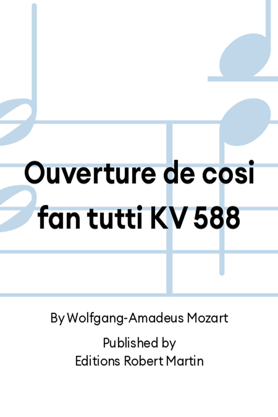 Ouverture de cosi fan tutti KV 588 Flute Solo scores gallery preview page 1