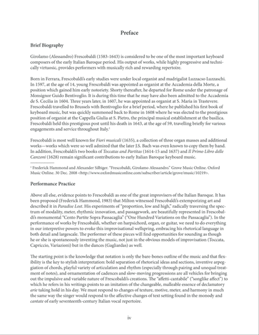 Music of Girolamo Frescobaldi For Classic Guitar Acoustic Guitar scores gallery preview page 5