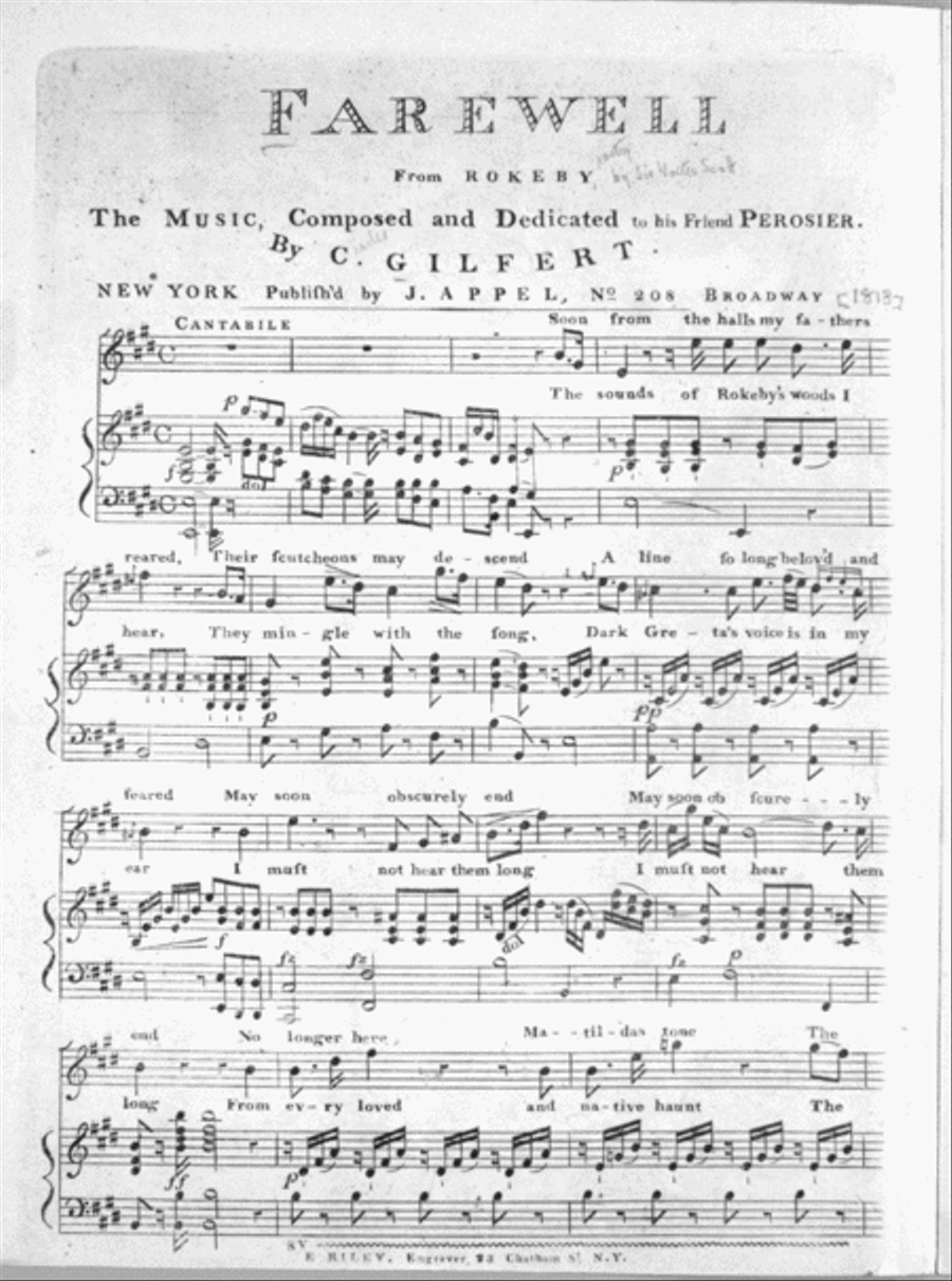 Farewell From Rokeby Voice scores gallery preview page 1
