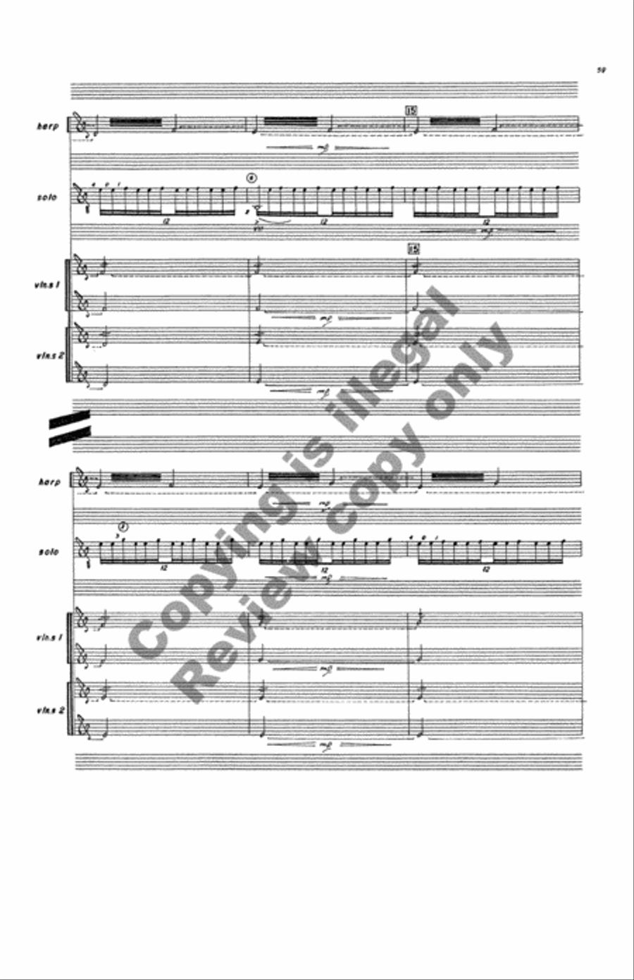 Zingari, Concerto for Guitar and Orchestra Orchestra scores gallery preview page 18