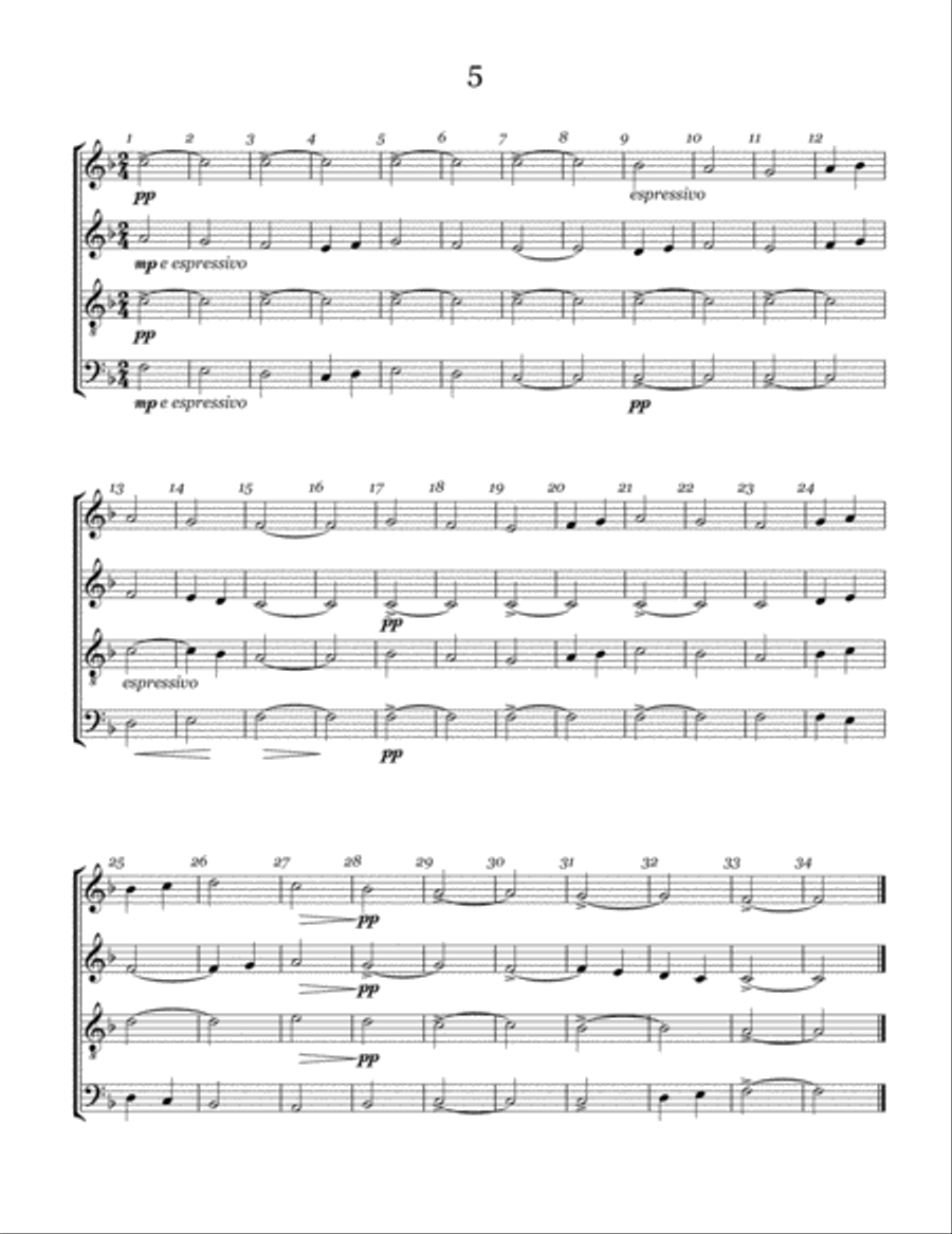 Sight-singing exercises - Volume 1 - SATB 4-Part scores gallery preview page 6