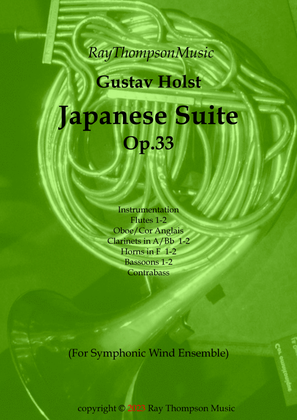 Book cover for Holst: Japanese Suite Op.33 - wind dectet