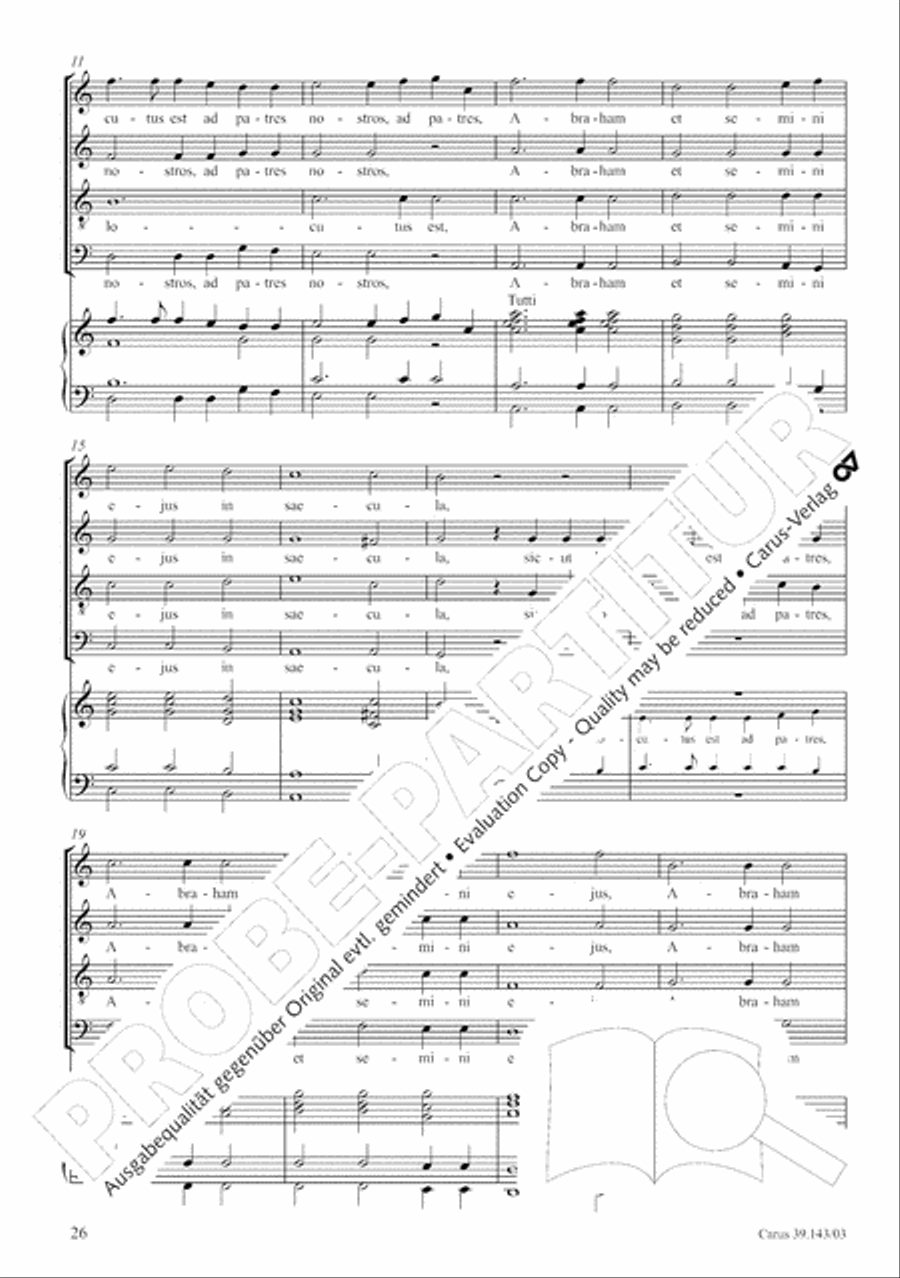 Magnificat in C major 4-Part scores gallery preview page 27