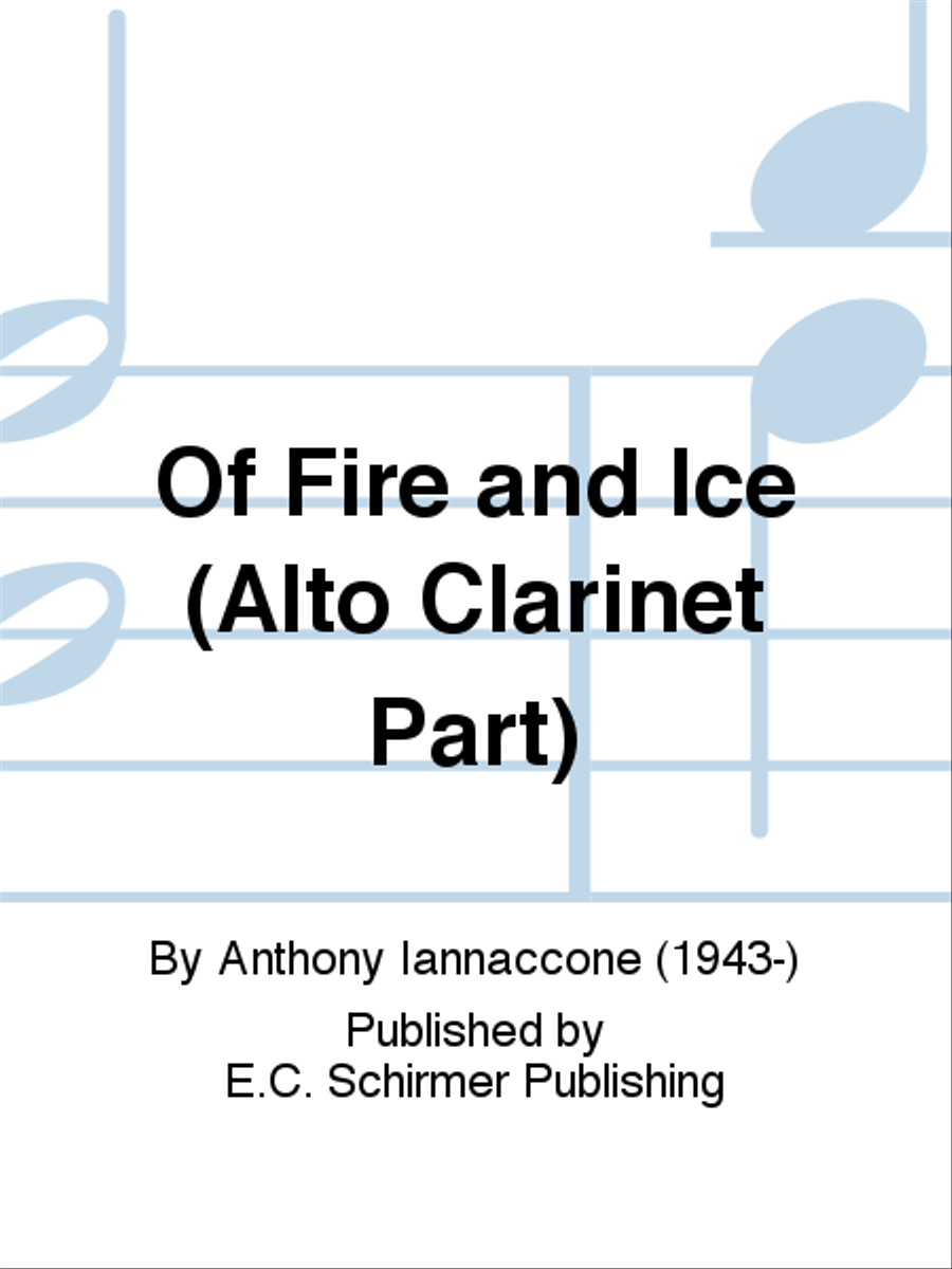 Of Fire and Ice (Alto Clarinet Part) Concert Band scores gallery preview page 1