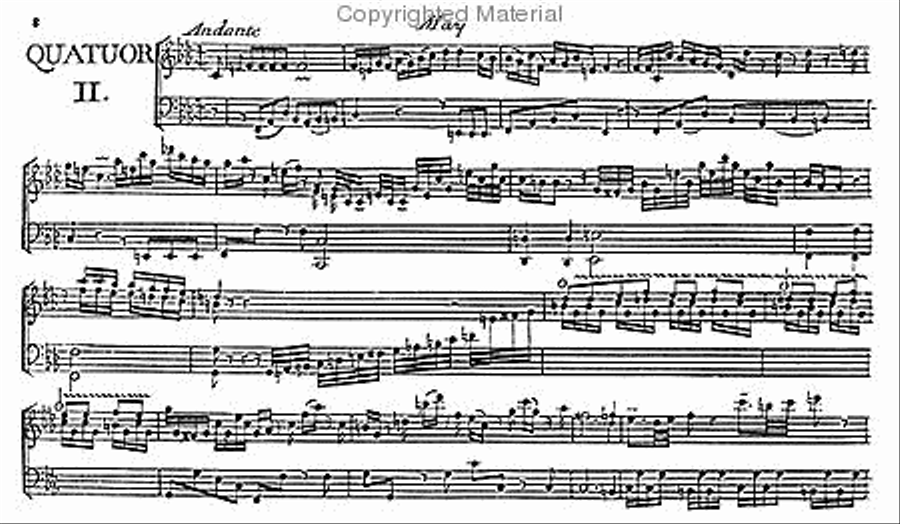 Sonatas in four parts for the harpsichord accompanied by two violins and bass - Opus VII. 4-Part scores gallery preview page 3