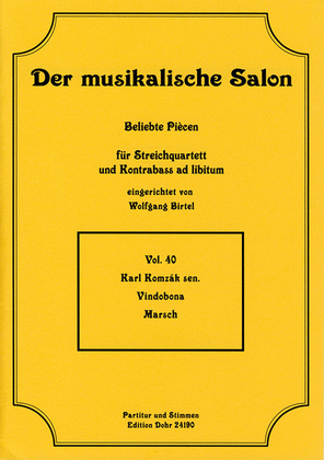 Book cover for Vindobona -Marsch- (für Streichquartett)