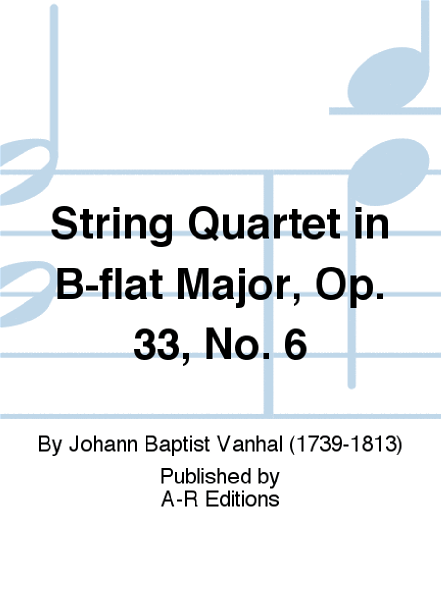 String Quartet in B-flat Major, Op. 33, No. 6 String Quartet scores gallery preview page 1
