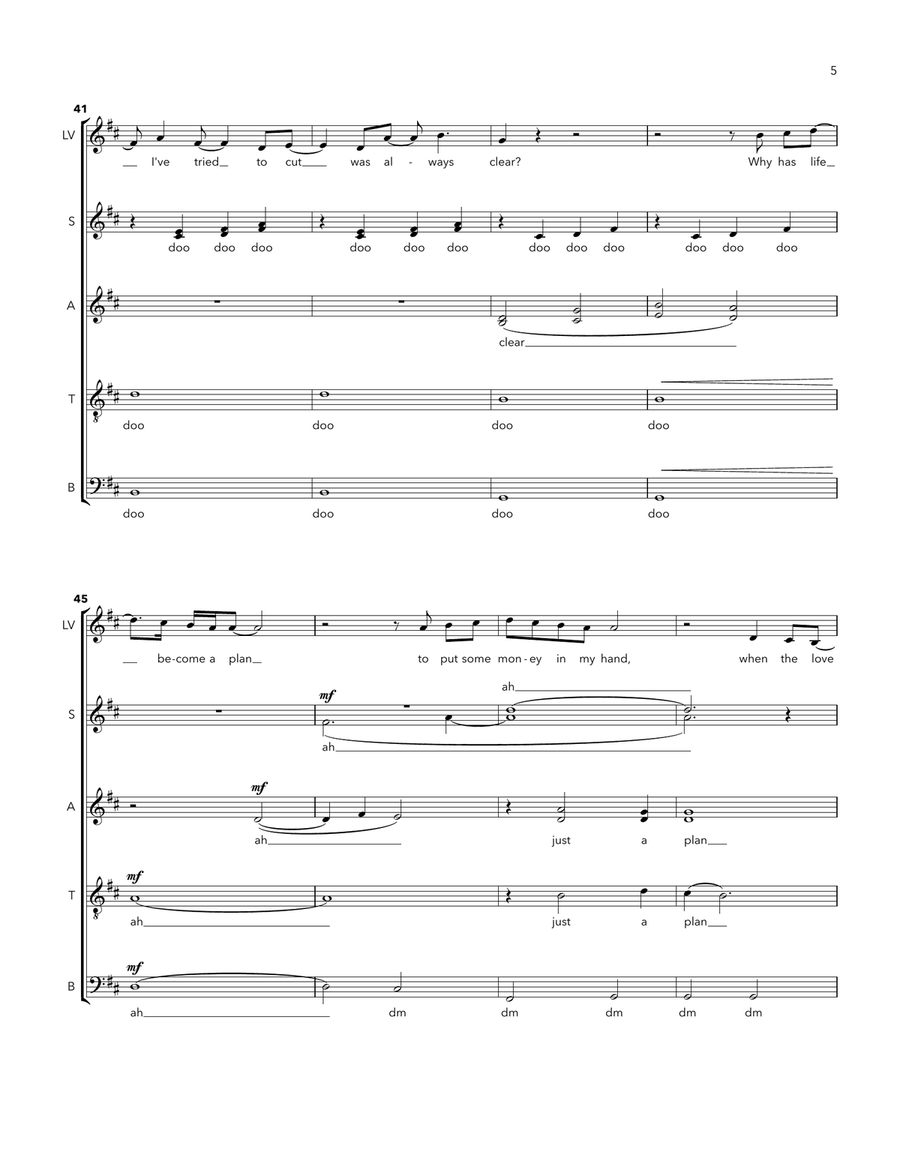 Stupid Deep A Cappella scores gallery preview page 5