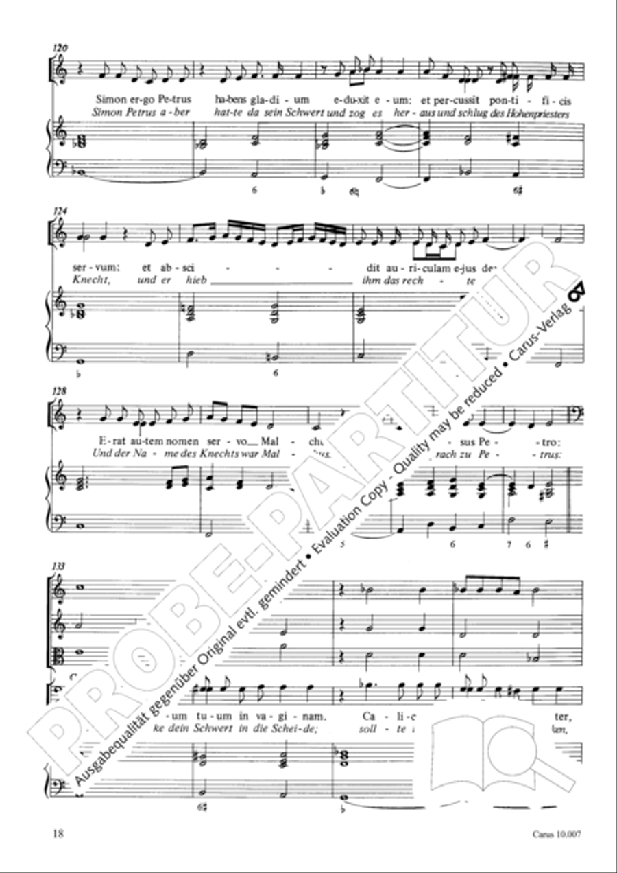 St. John Passion (Johannes-Passion) TB scores gallery preview page 19
