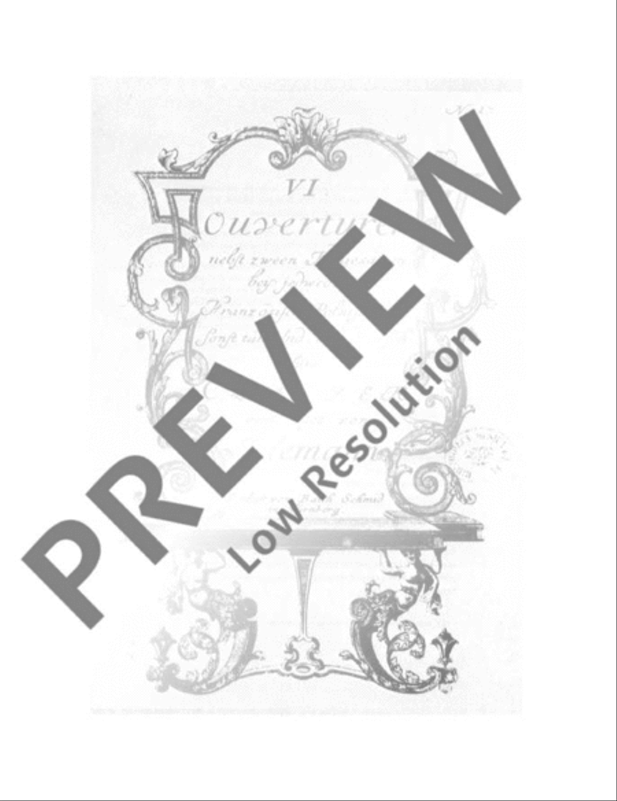 Six Overtures Harpsichord scores gallery preview page 5