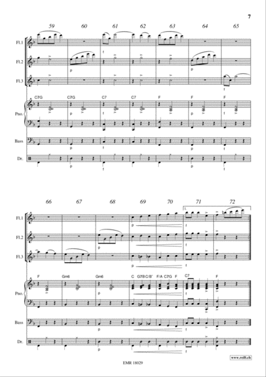 Donauwellen Flute scores gallery preview page 7