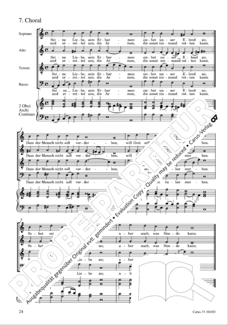 Ein Lammlein geht und tragt die Schuld 4-Part scores gallery preview page 25