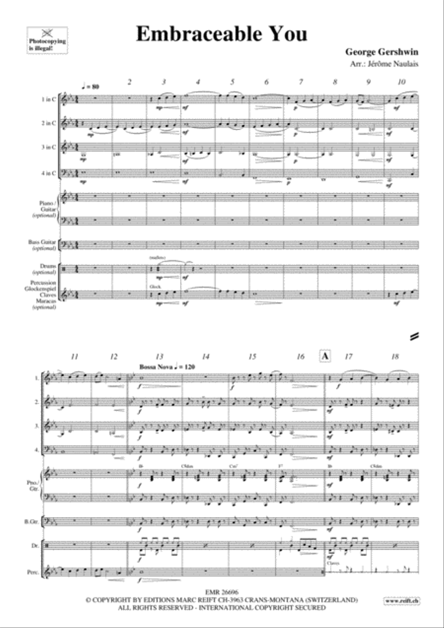 Embraceable You Brass Ensemble scores gallery preview page 3