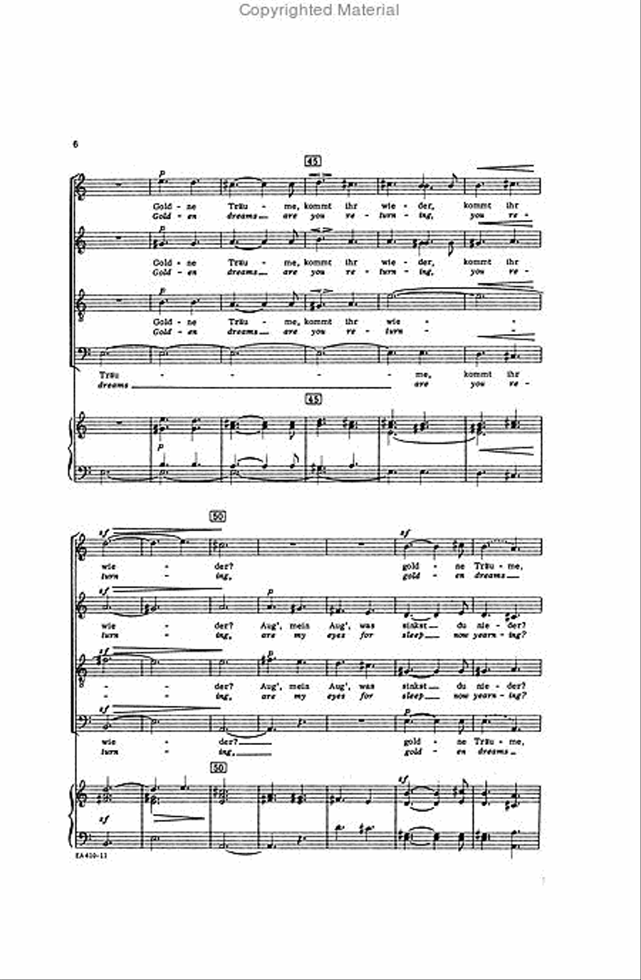 On the Lake 4-Part scores gallery preview page 5