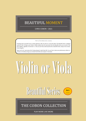 No.4 Beautiful Moment (Violin or Viola)