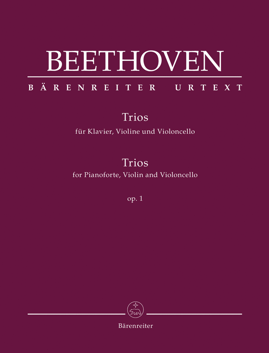 Trios for Pianoforte, Violin and Violoncello, op. 1 Piano Trio scores gallery preview page 1