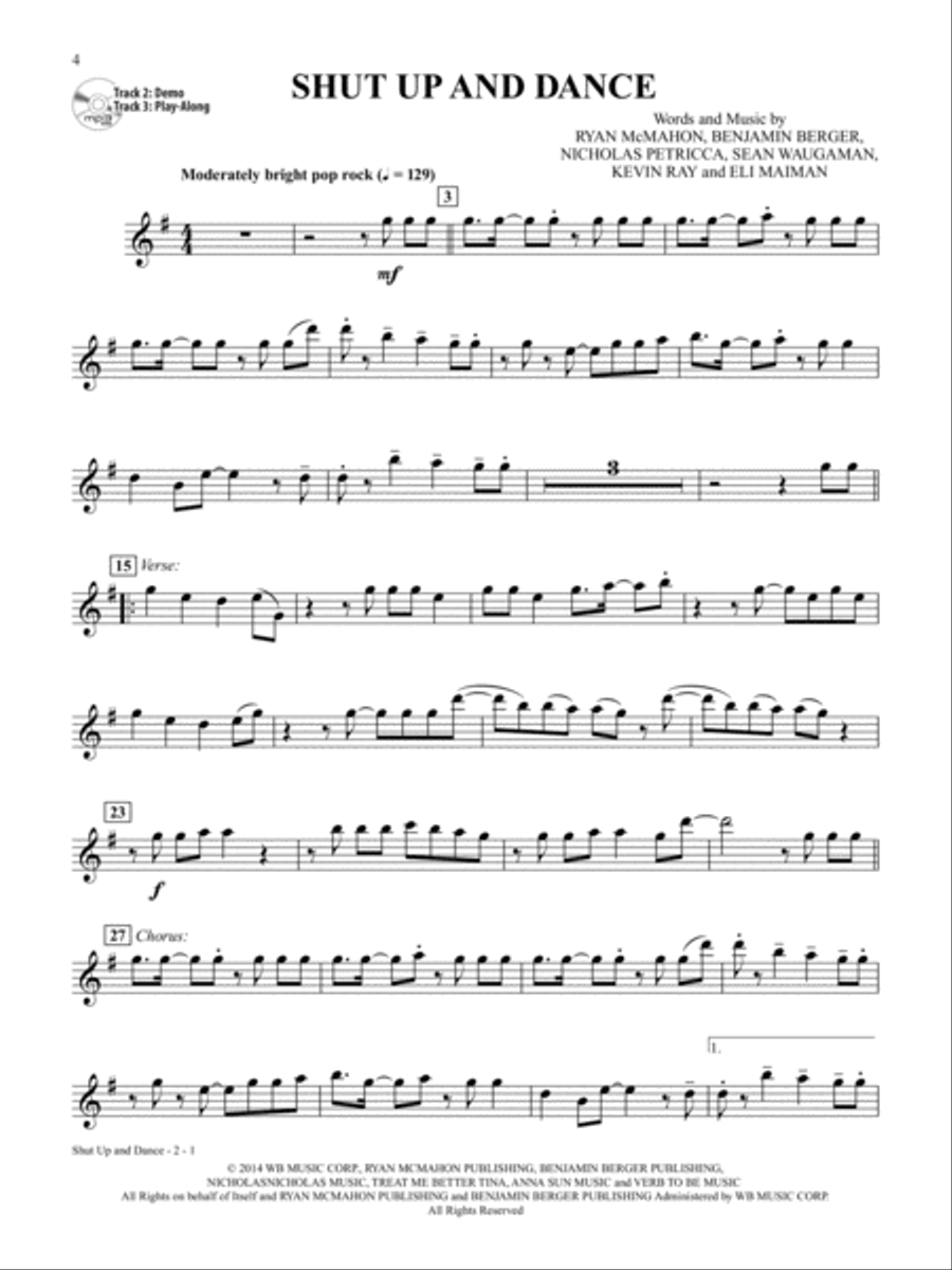 Top Pop & Rock Hits Instrumental Solos Alto Saxophone scores gallery preview page 3