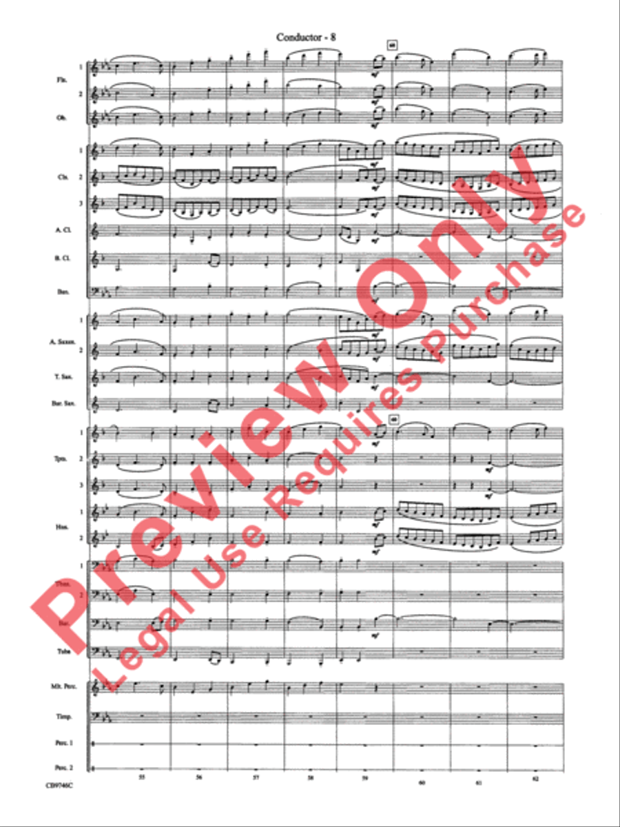 Ashokan Farewell (from The Civil War) Concert Band scores gallery preview page 10