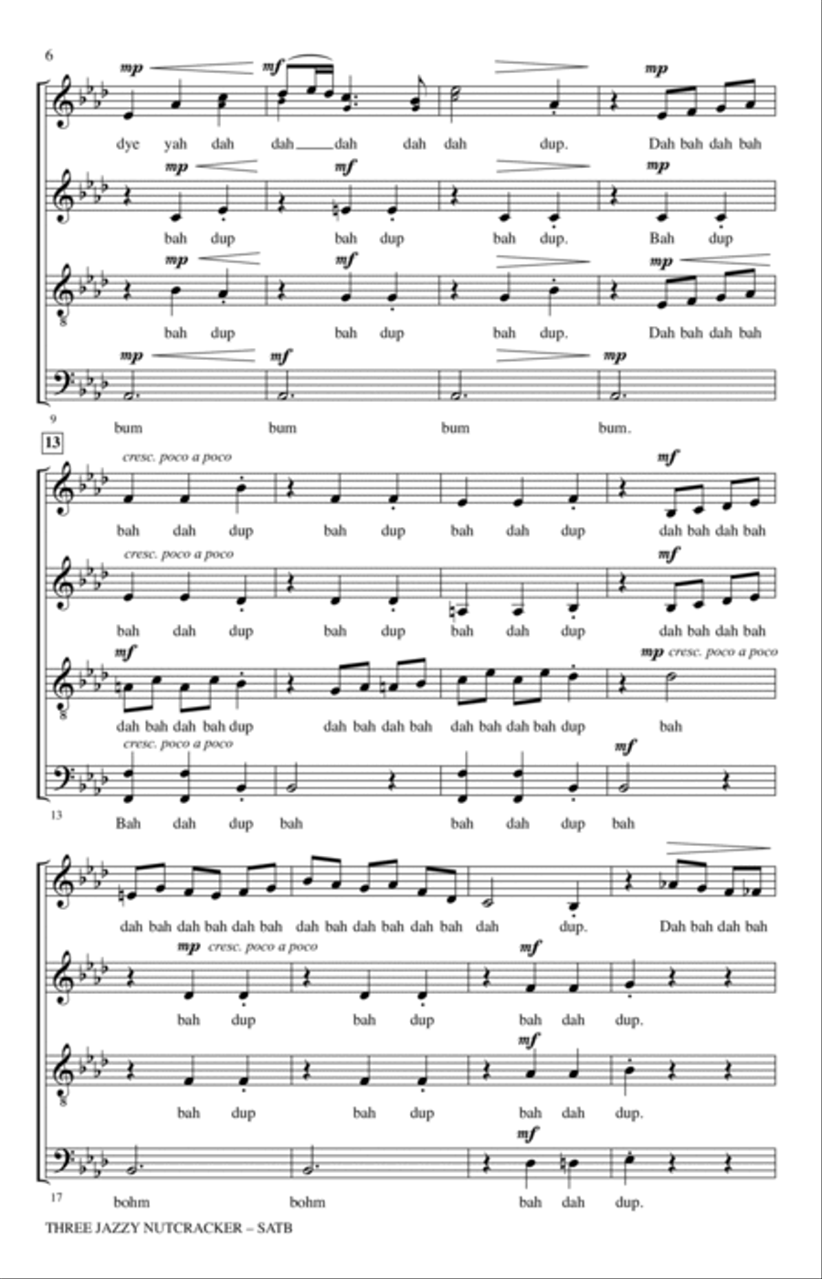 Three Jazzy Nutcrackers Three Jazzy Nutcrackers 4-Part scores gallery preview page 5