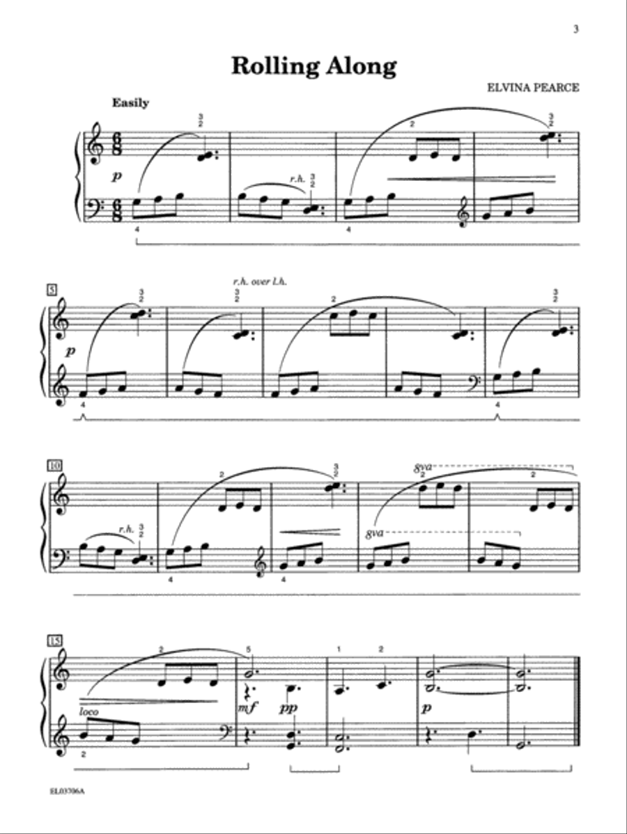 Excursions, Book 1: 12 Original Piano Solos for Early-Level Pianists Piano Method scores gallery preview page 4