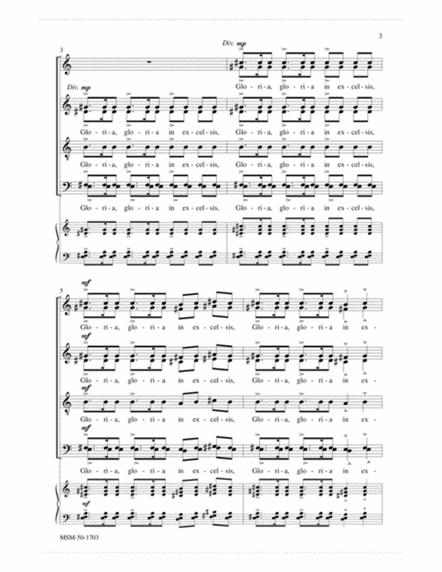 Gloria in excelsis Deo (Choral Score) image number null