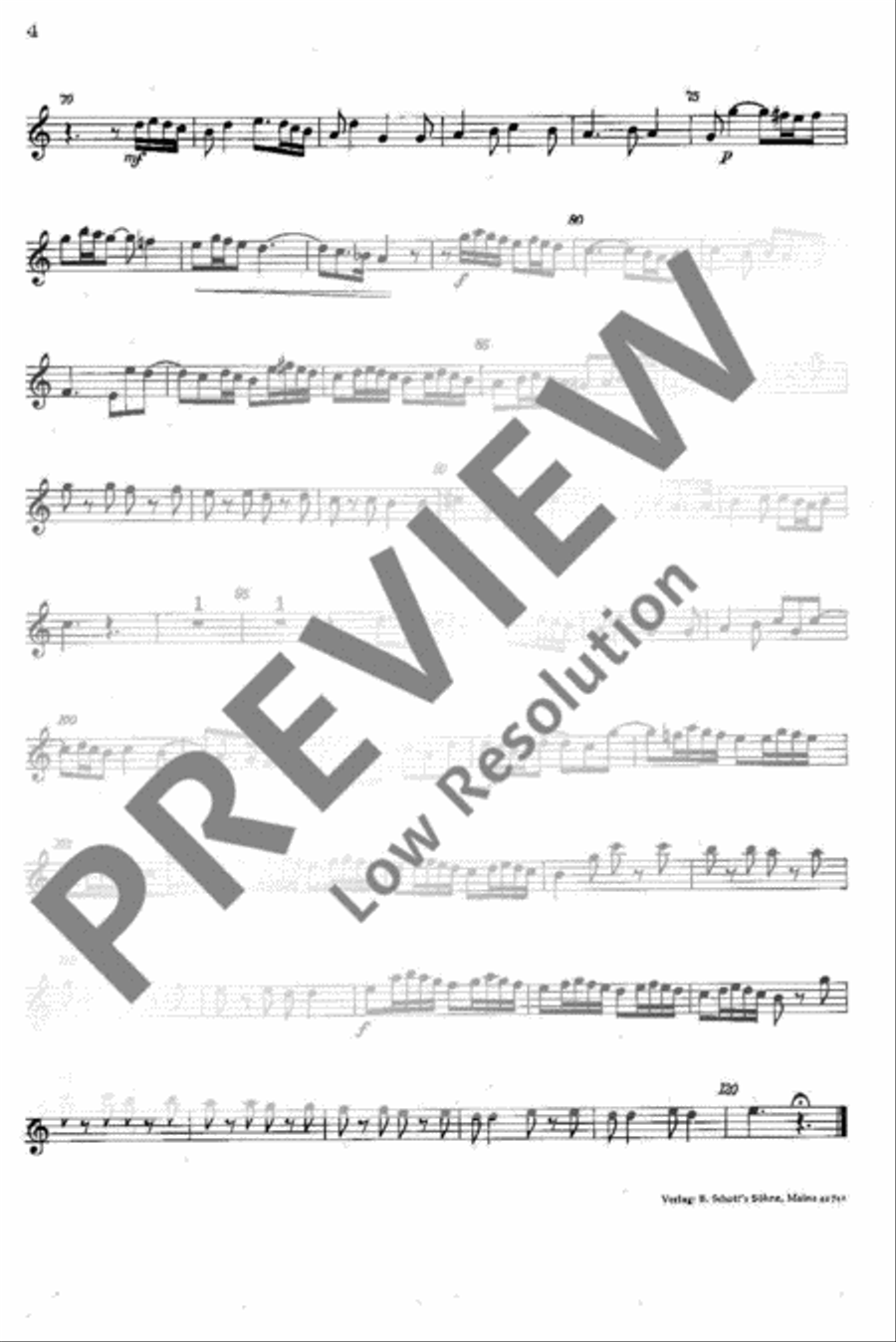 Sinfonia I und XI Violin scores gallery preview page 5