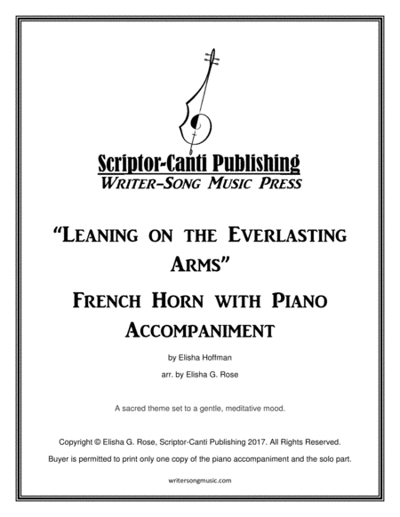 Leaning on the Everlasting Arms - French Horn image number null