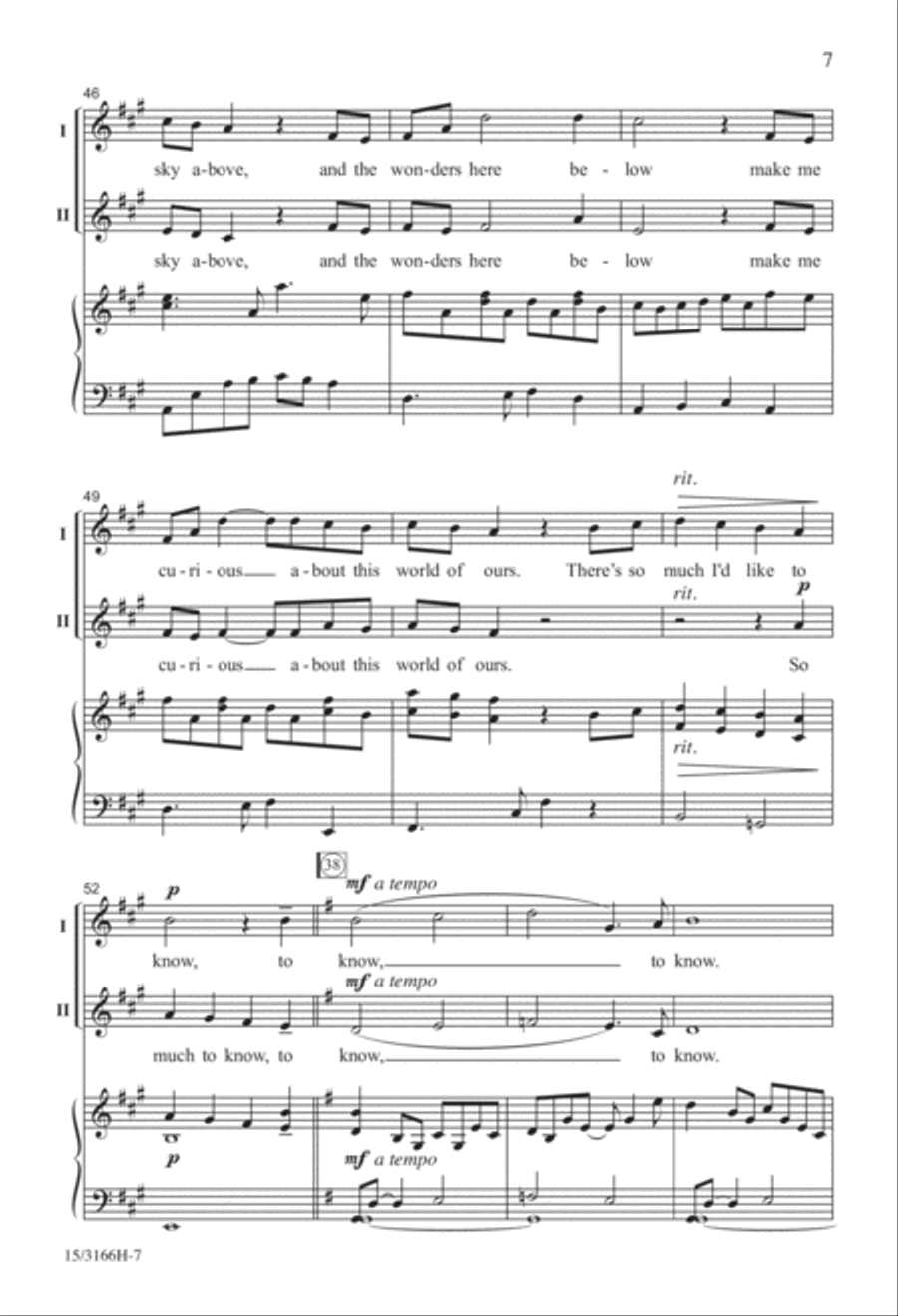 Curiosity Unison Choir scores gallery preview page 7