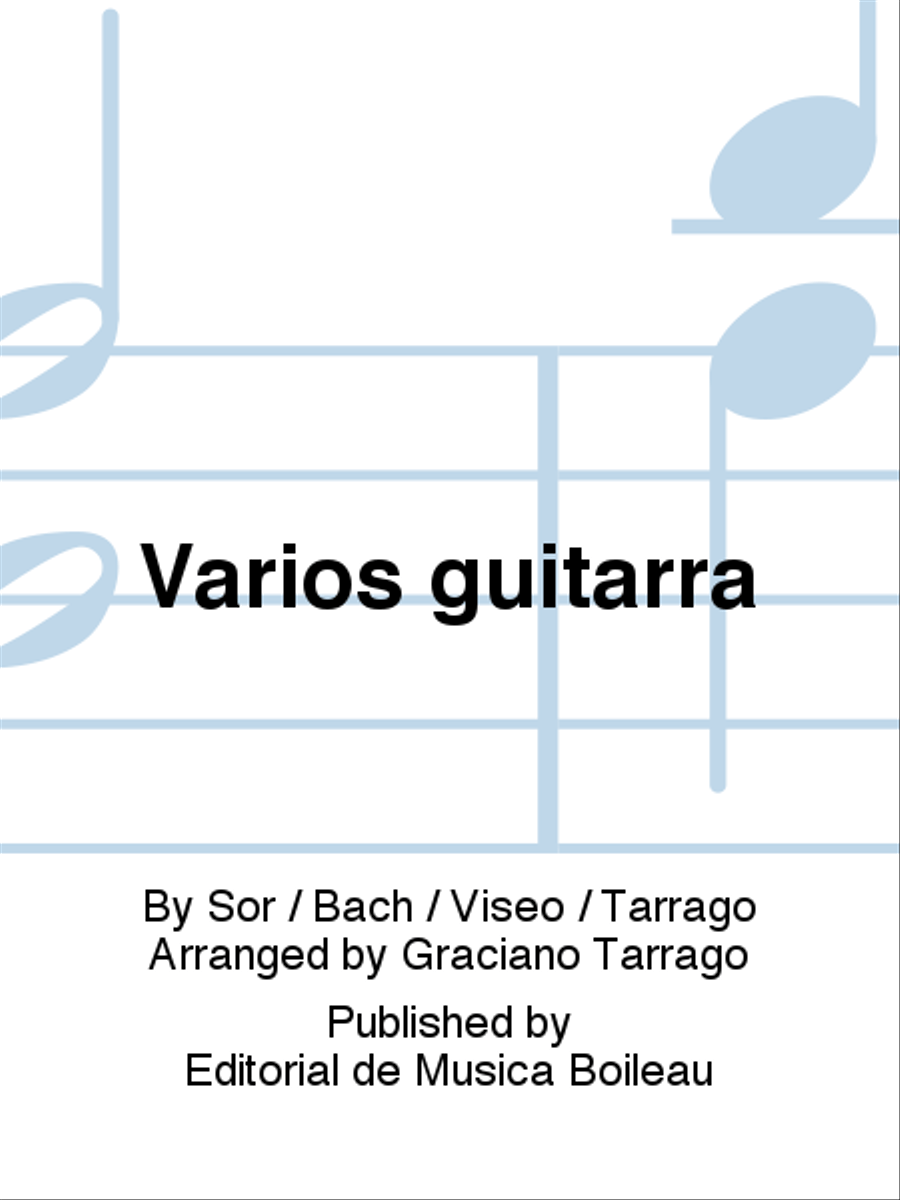 Varios guitarra Classical Guitar scores gallery preview page 1