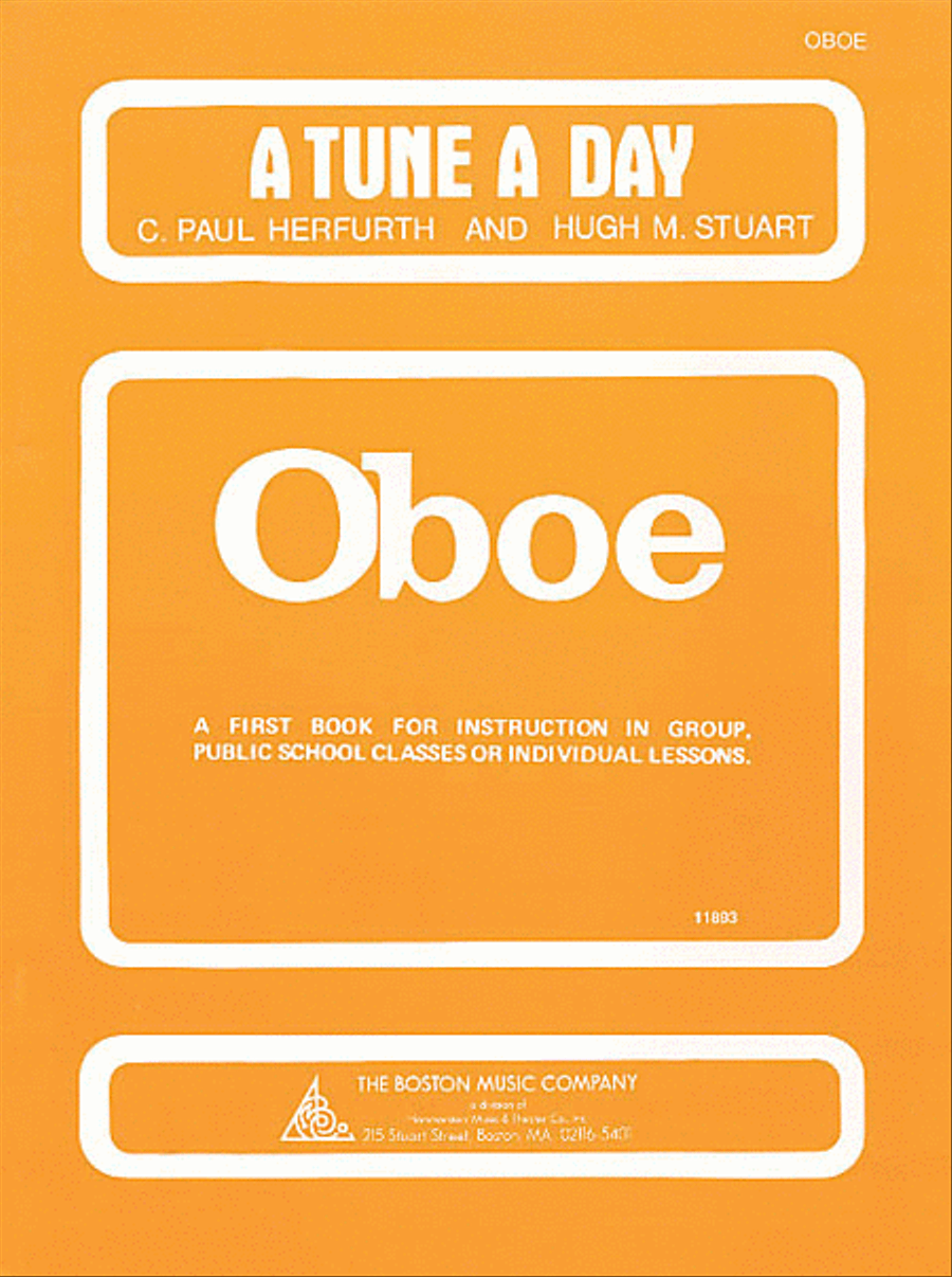 A Tune a Day – Oboe Concert Band Methods scores gallery preview page 1