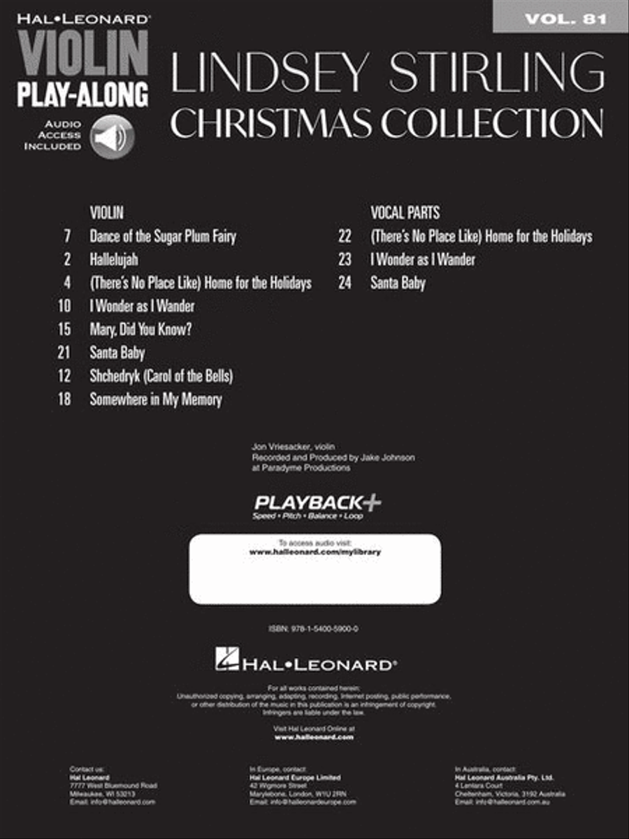 Lindsey Stirling – Christmas Collection Violin Solo scores gallery preview page 3