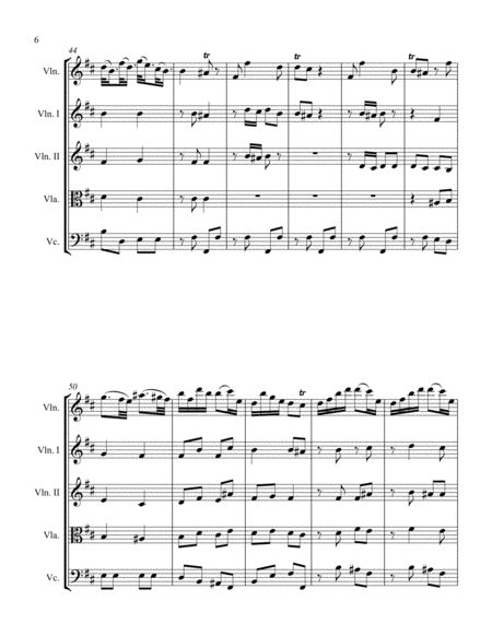 Sonata in D for Violin and String Quartet II. Allegretto