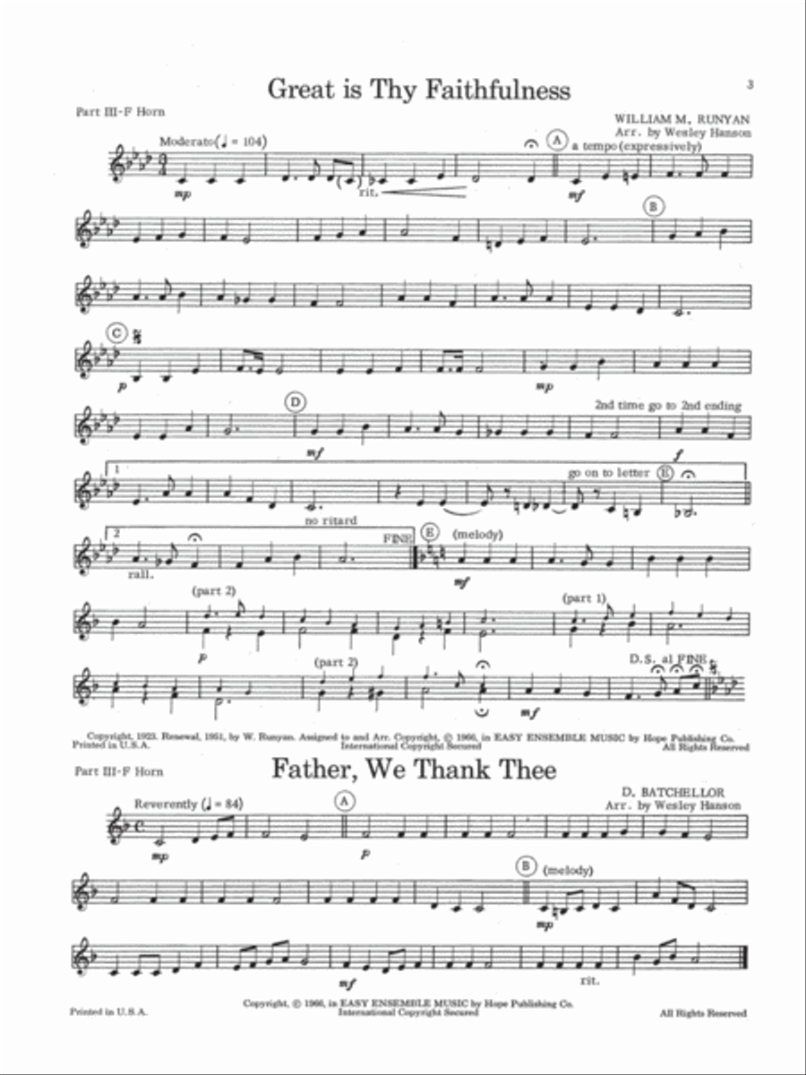 Easy Ensemble Music Horn scores gallery preview page 4