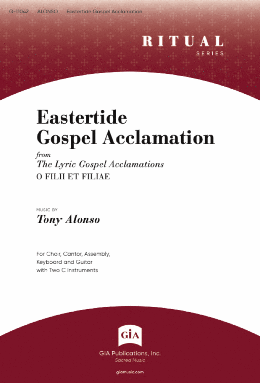 Eastertide Gospel Acclamation 3-Part scores gallery preview page 1