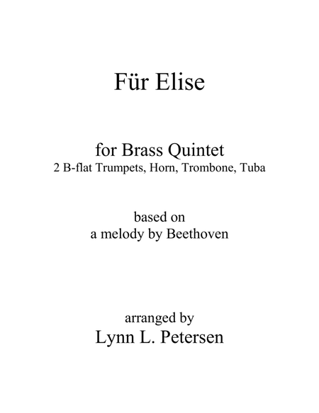 Für Elise for brass quintet image number null
