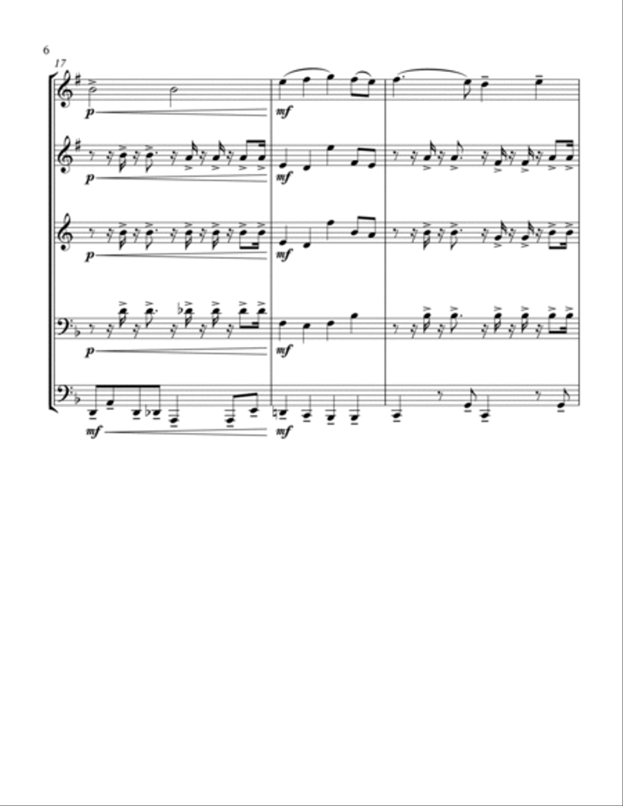 Yesterday Brass Ensemble scores gallery preview page 6