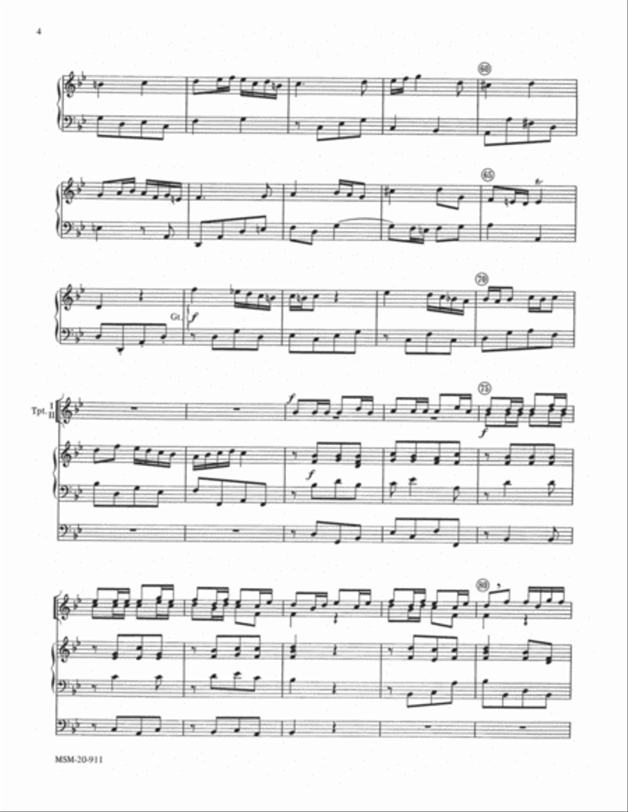 Trumpet Voluntary Trumpet Duet scores gallery preview page 4