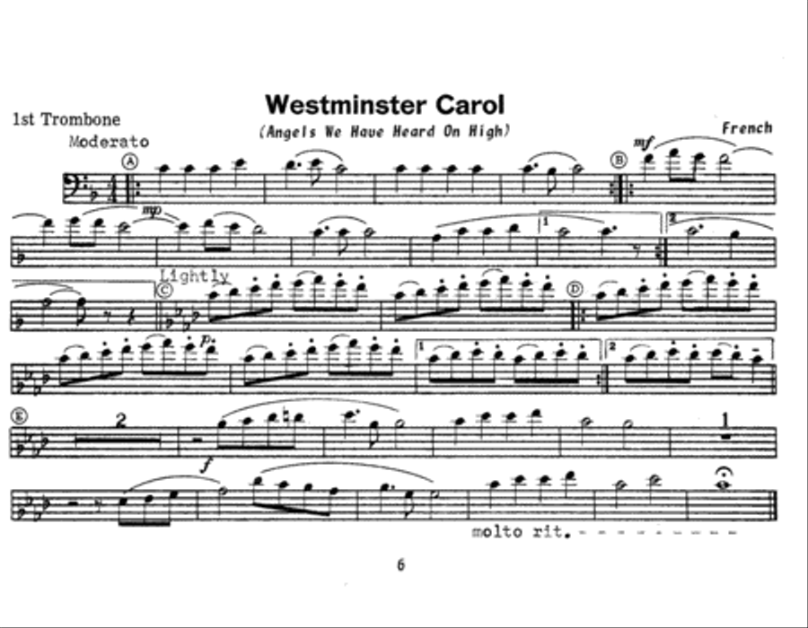 Christmas The Joy & Spirit - Book 1 - 1st Trombone Trombone scores gallery preview page 3