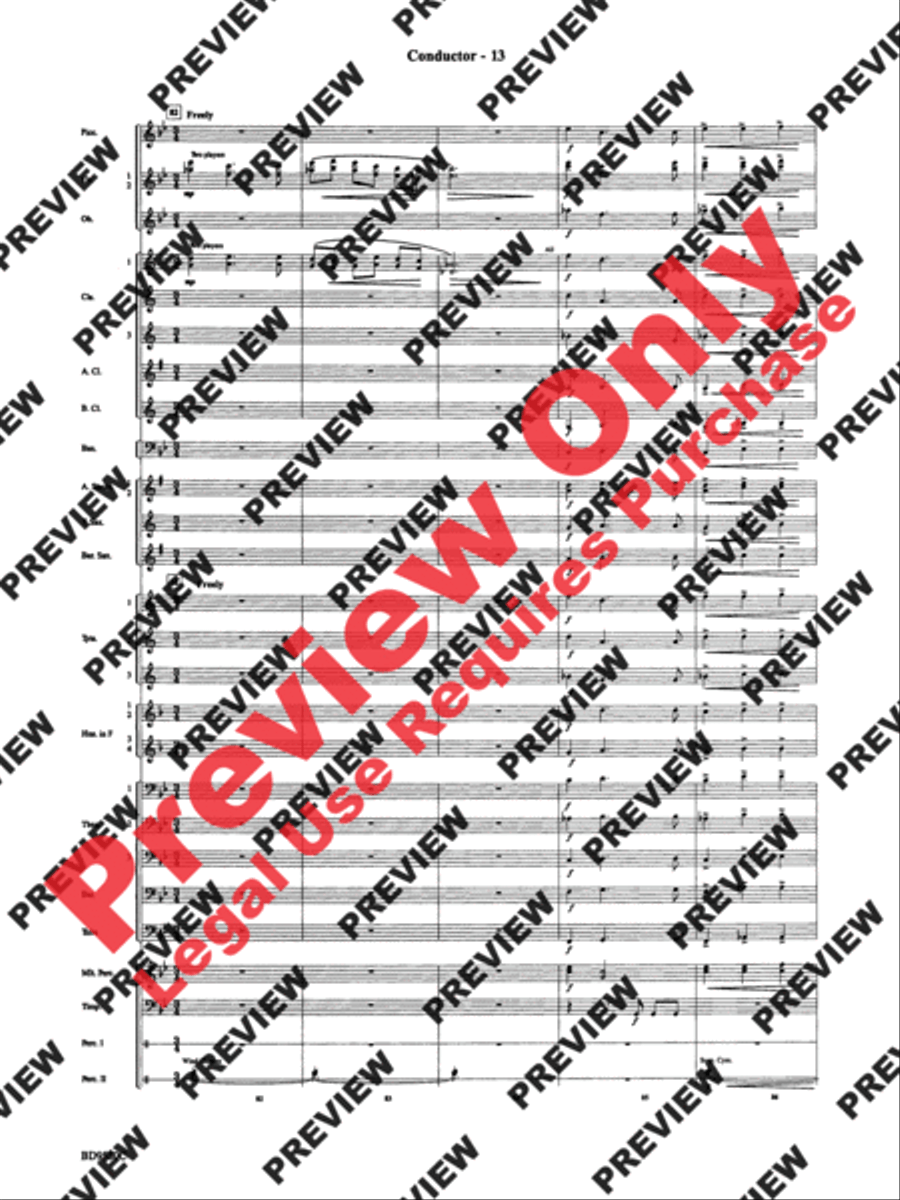 Twas in the Moon of Wintertime Concert Band scores gallery preview page 15