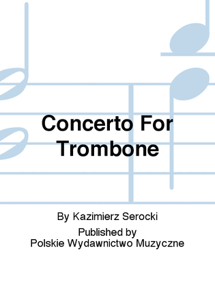 Book cover for Concerto For Trombone